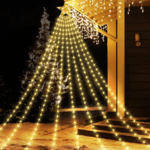 Luces de Arbol de Cascada con Estrella Superior 3M.