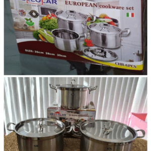 Juego De Ollas 3pcs C/Tapa